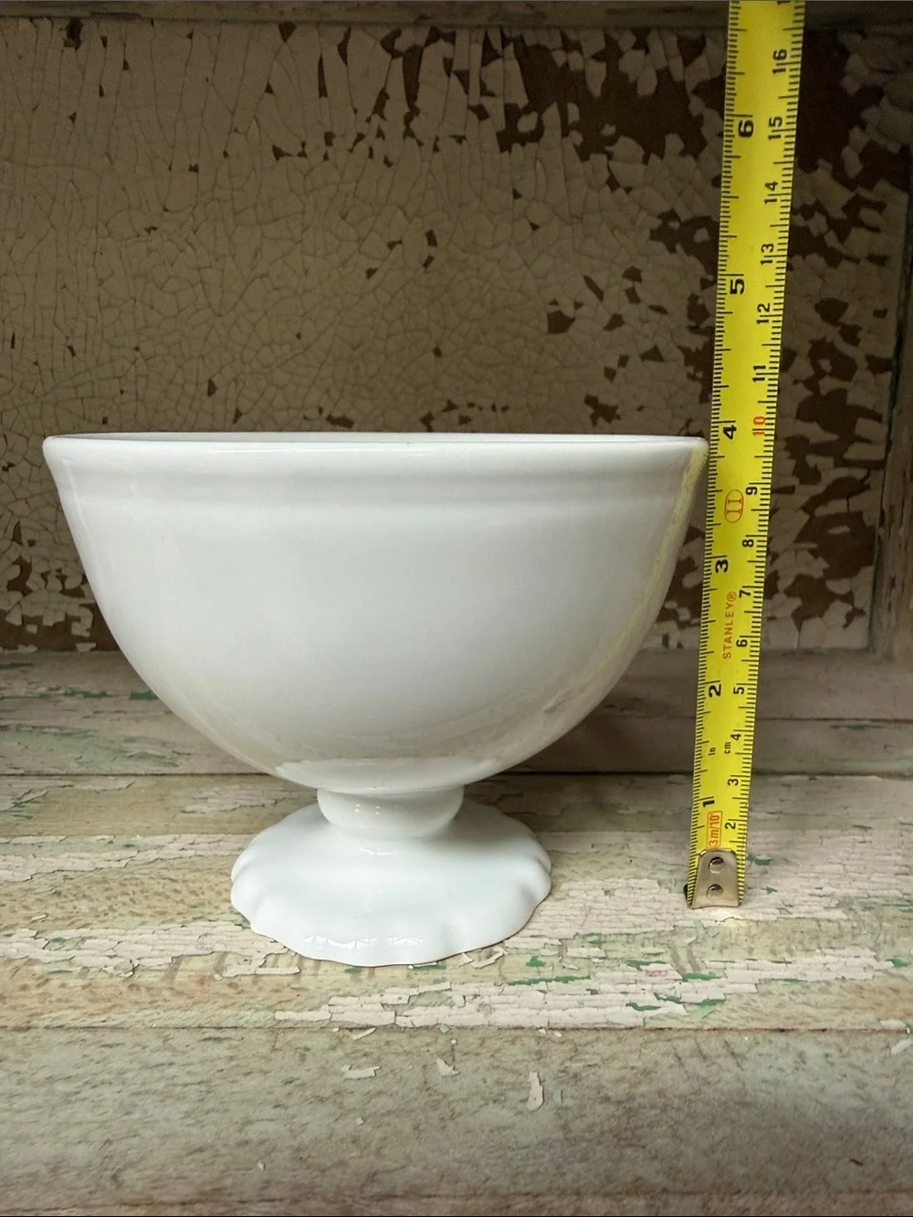 🌿Classic White Pedestal Ceramic Dessert Bowls - Set of 2